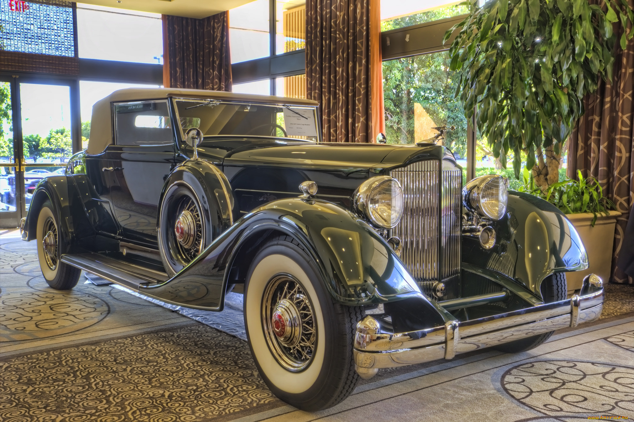 1934 packard twelve 1107 coupe roadster, ,    , , 